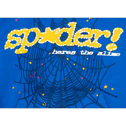 "Sp5der-Hoodie" Blue